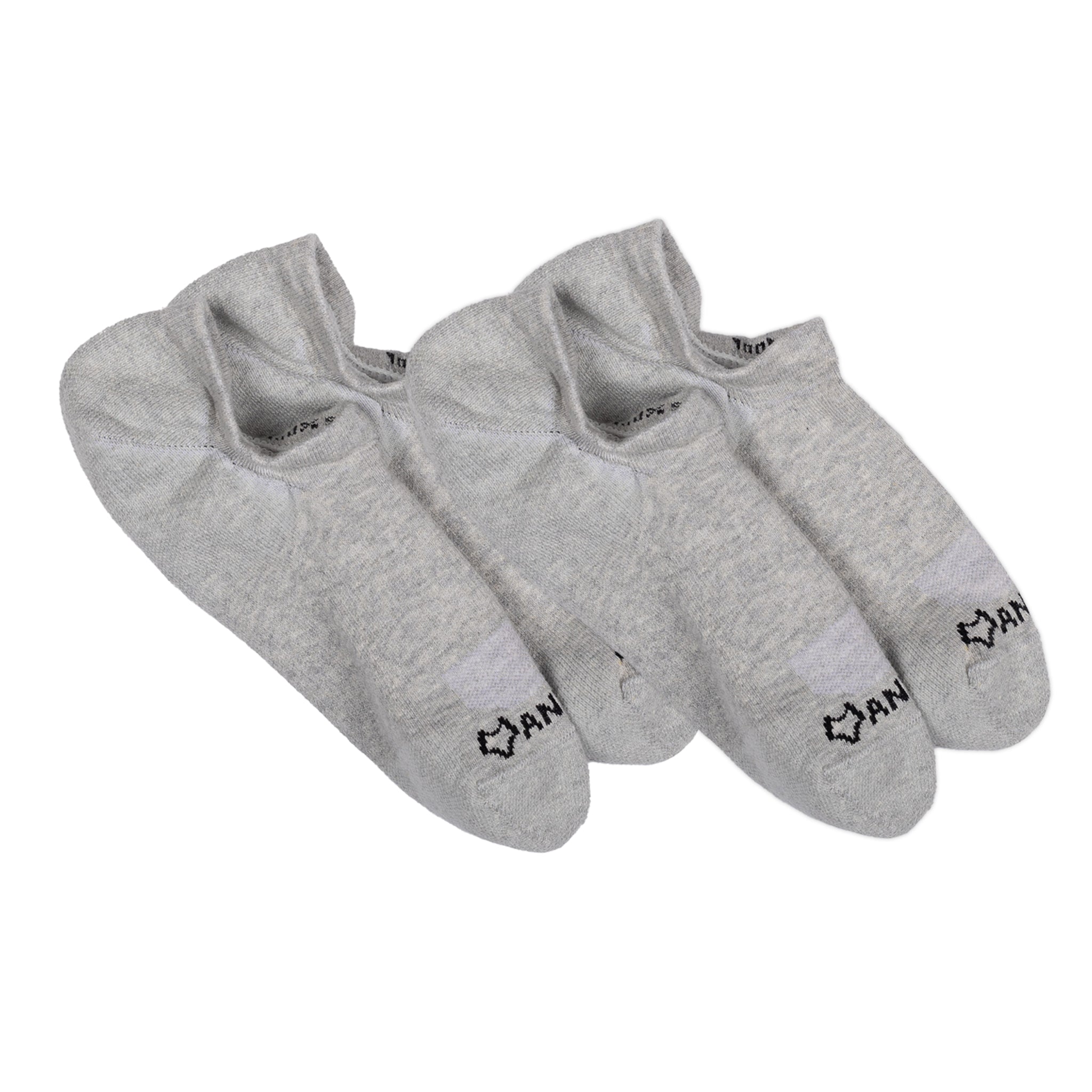Anywear Essential Lightweight No Show Sock - 2 Pack Silver/Silver L/XL - Fox River