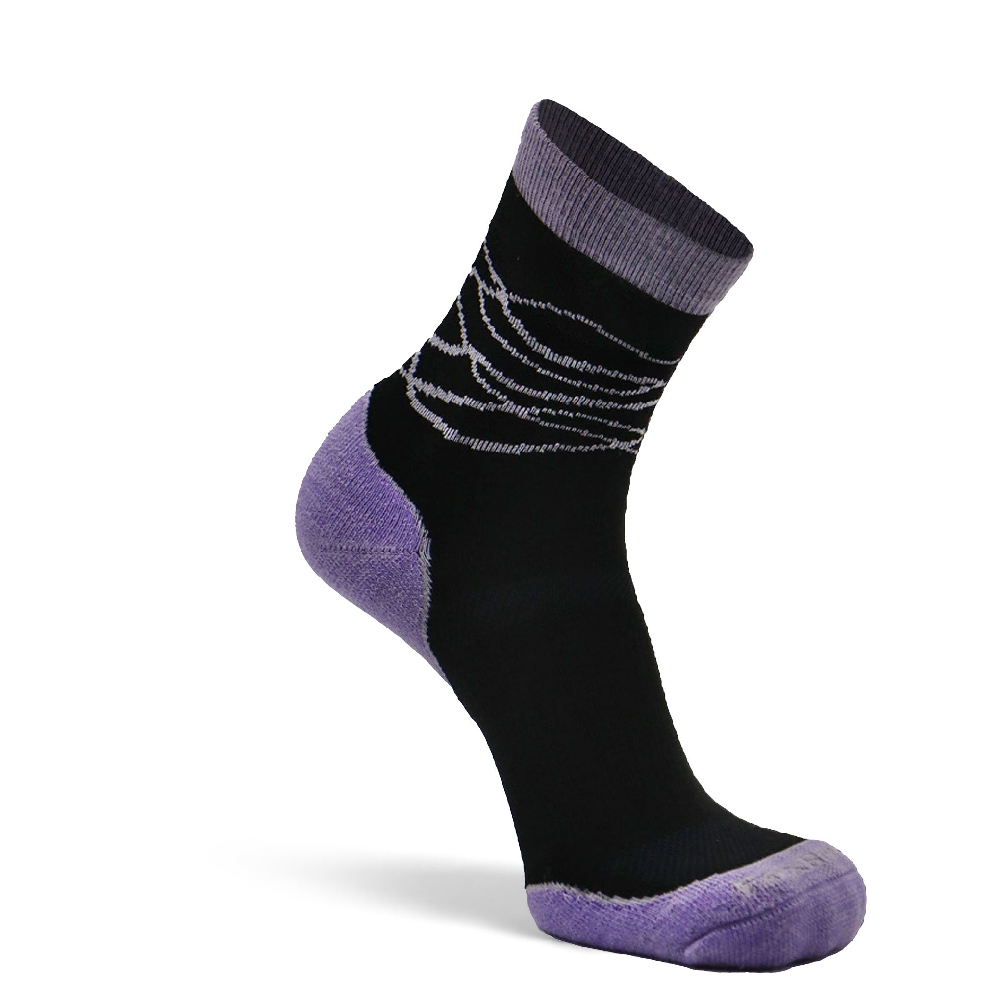 Women's Dundee Medium Weight Crew Hiking Sock Black Small - Fox River